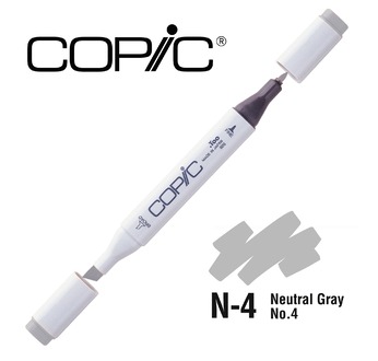 COPIC MAERKER - 214 colours - COPIC MARKER N4 Neutral Gray No.4