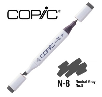COPIC MARKER 214 couleurs - COPIC MARKER N8 Neutral Gray No.8