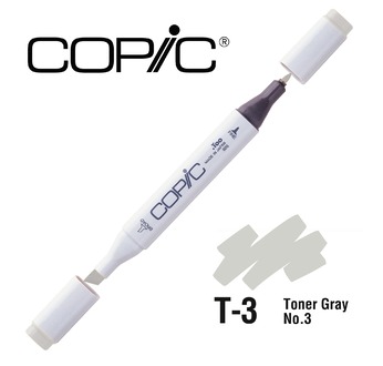 COPIC MAERKER - 214 colours - COPIC MARKER T3 Toner Gray No.3