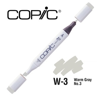 COPIC MAERKER - 214 colours - COPIC MARKER W3 Warm Gray No.3