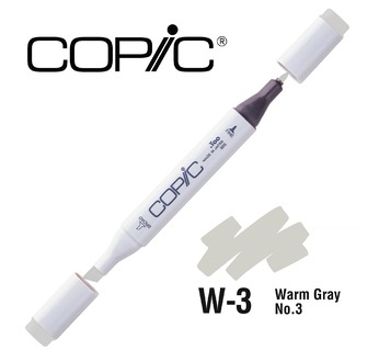 COPIC MARKER 214 couleurs - COPIC MARKER W3 Warm Gray No.3