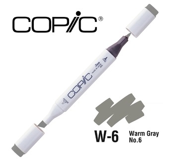 COPIC MARKER  214 couleurs - COPIC MARKER W6 Warm Gray No.6