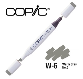 COPIC MARKER 214 couleurs - COPIC MARKER W6 Warm Gray No.6
