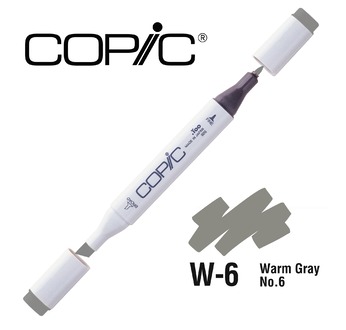 COPIC MAERKER - 214 colours - COPIC MARKER W6 Warm Gray No.6