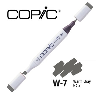 COPIC MAERKER - 214 colours - COPIC MARKER W7 Warm Gray No.7