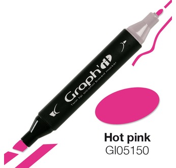 GRAPH'IT Marqueur à alcool double-pointe 168 couleurs - GRAPH'IT Marqueur à alcool 5150 - Hot Pink