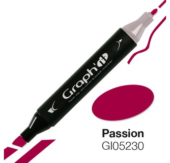 GRAPH'IT Twin-tipped alcohol-based markers; 176 colours - GRAPH'IT Alcohol based marker 5230 - Passion