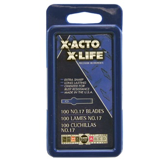 X-ACTO 100 spare n°17 blades - Highly resistant tempered steel)