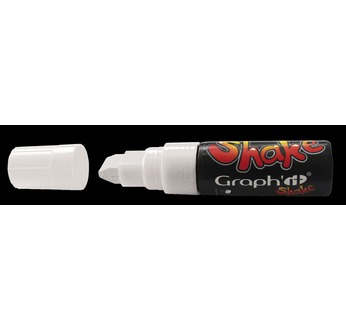 GRAPH'IT SHAKE marker with pigmented ink and extra-large tip 0000 - White