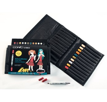 COPIC Ciao wallet - 12 "School uniform" colours set