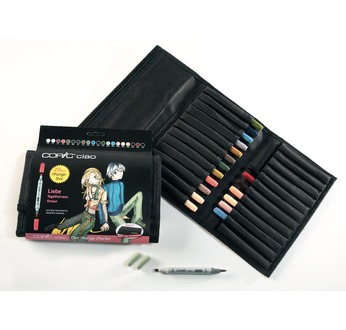 COPIC Ciao wallet - 20 "Love" colours manga set