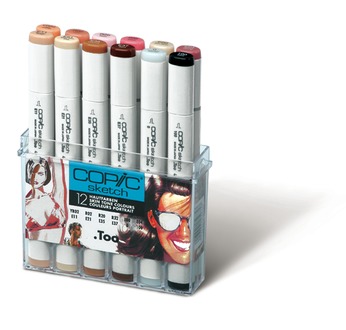 COPIC SKETCH 12 Skin-tone colours set