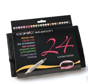 COPIC SKETCH 24 colours set comes with wallet