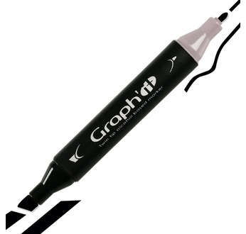 GRAPH'IT Twin-tipped alcohol-based markers; 176 colours