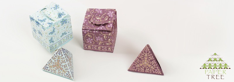 Cube & Prism shaped box