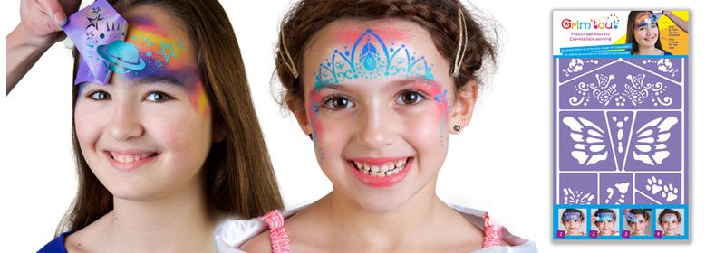 Face painting stencils