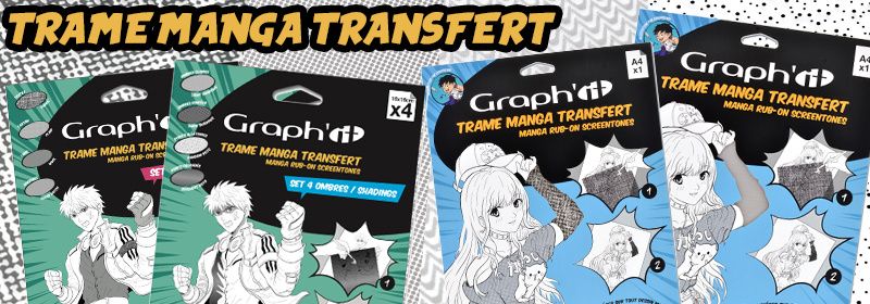 MANGA Dry Transfer Screen Tones