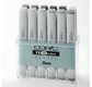 COPIC Marker 12 Grey toner colours set