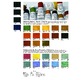 Hand-painted Color Chart - Trilingual