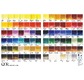 QoR printed water-colour chart