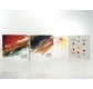 6 water-colour sample cards - QoR bright tones