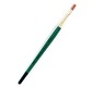 Tristar, Synthetic fibre brush - flat N°6 - short green handle