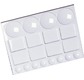Jumbo rectangular plastic pallet with 20 deep slots - 32 x 24,5 cm