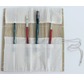 Natte bambou avec poches pour pinceaux 30 x 30 cm sous sachet pegbordable