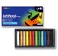 Carboard box 12 soft pastels - assorted greytone colours