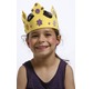 GRIM TOUT Set Princesse : 4 couronnes en mousse à décorer avec des motifs pailletés adhésifs