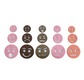 Lot de 60 visages en mousse avec expression