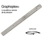 Thick steel ruler - 1mm thick - 24mm - 30cm