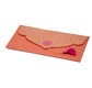 PAPERTREE MONSOON Enveloppe kdo 19*10cm -  Orange/Fuschia