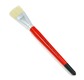 Round brush - Bristles - White hair - Varnished handle - n°22