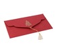 PAPERTREE HOLLY Enveloppe kdo 19x10cm - Rouge/Or