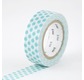 MT 1P Motif pois bleu lagon / dot soda