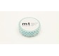 MT 1P Motif pois bleu lagon / dot soda