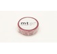 MT 1P Motif lignes rouge / border strawberry