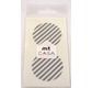 MT CASA SEAL Sticker rond 5cm en washi rayé argent/stripe silver 10pc