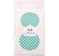 MT CASA SEAL Sticker rond 5cm en washi pois fond mint 10 pcs