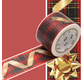 MT NOEL Motif  ruban cadeau / christmas ribbon - 3cm x 7m