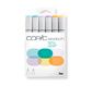 Set COPIC SKETCH 6 couleurs pastels