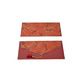 PAPERTREE NATURE Enveloppe kdo 19X10 cm Rouge/Or