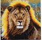 CRYSTAL ART Kit carte broderie diamant 18x18cm Lion