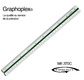 GRAPHOPLEX  transparent reduction rulers - 30 cm; 6 scales 1/100 to 1/500