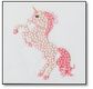 CRYSTAL ART Kit sticker broderie diamant 9x9cm Licorne