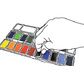 ART & GO Foldable Watercolour palette - 18 colours