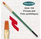 Tristar, Synthetic fibre brush - flat N°6 - short green handle