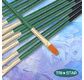 Tristar, Synthetic fibre brush - flat N°12 - short green handle