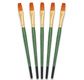 Tristar, Synthetic fibre brush - flat N°14 - short green handle